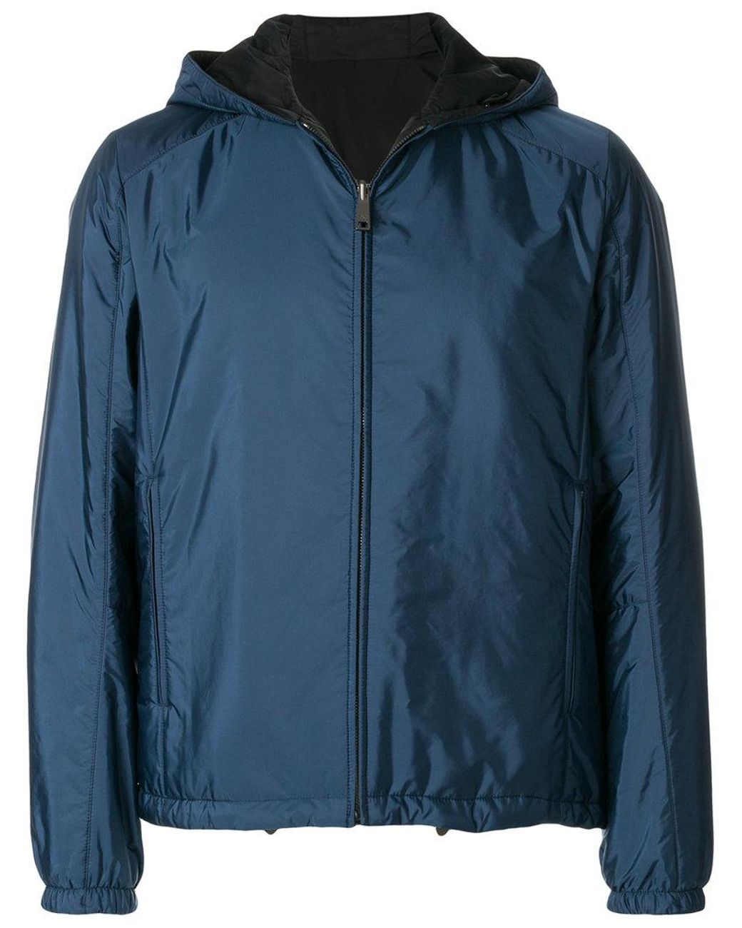 Prada Reversible Nylon Jacket in Blue for Men | Lyst UK