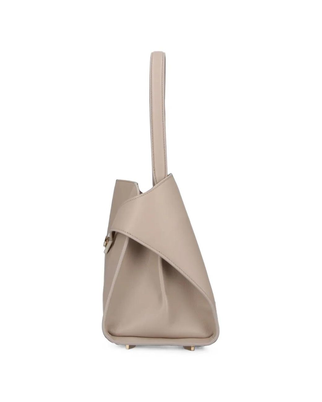 Ferragamo Natural Hug Soft Bicolor Shoulder Bag (M)