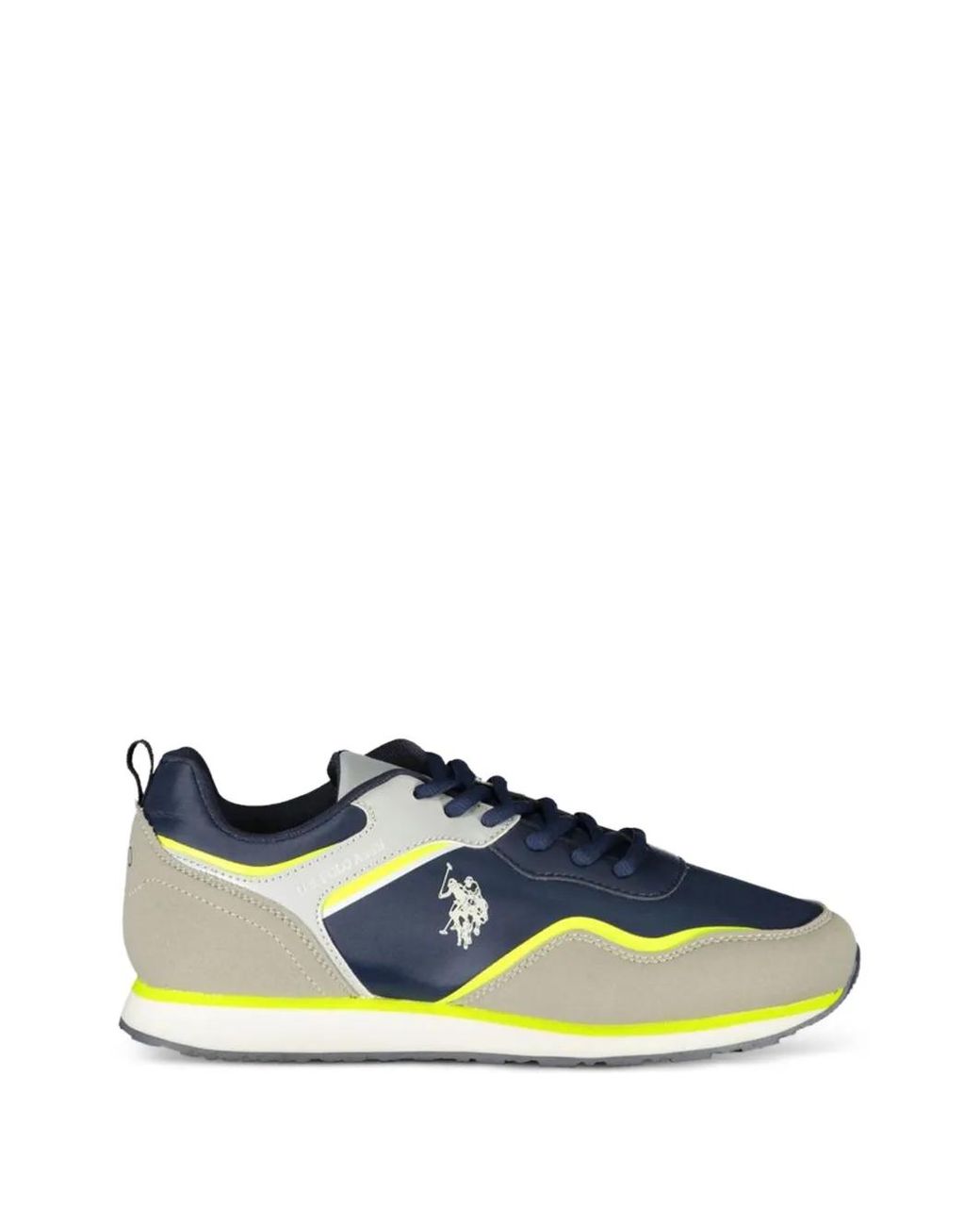 U.S. POLO ASSN. Blue Colour-Block Lace-Up Sneakers