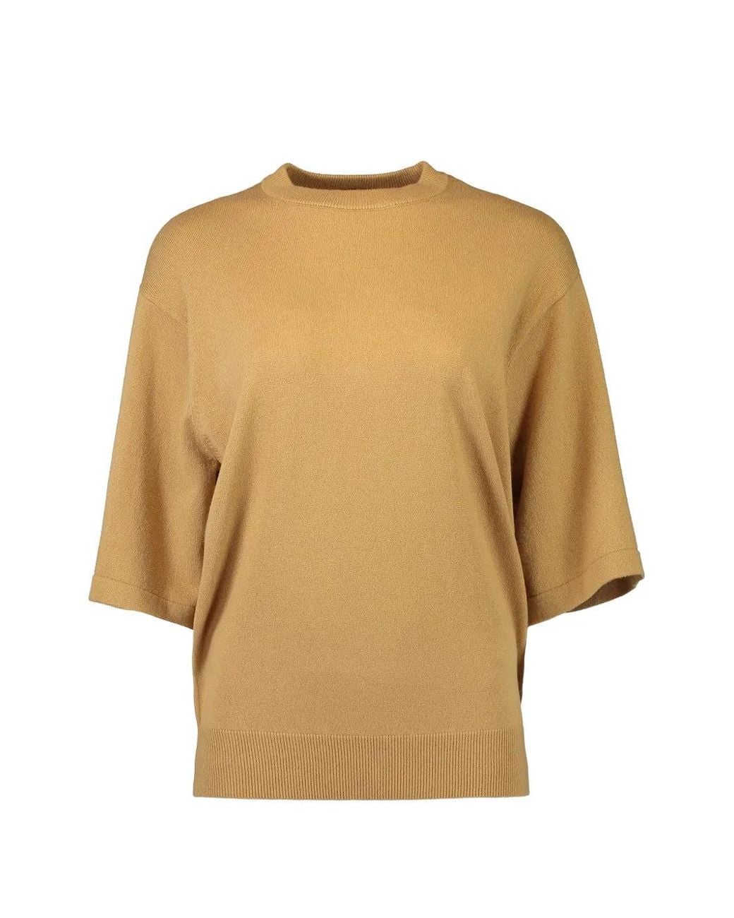 Maglione A Maniche Corte di Michael Kors in Natural