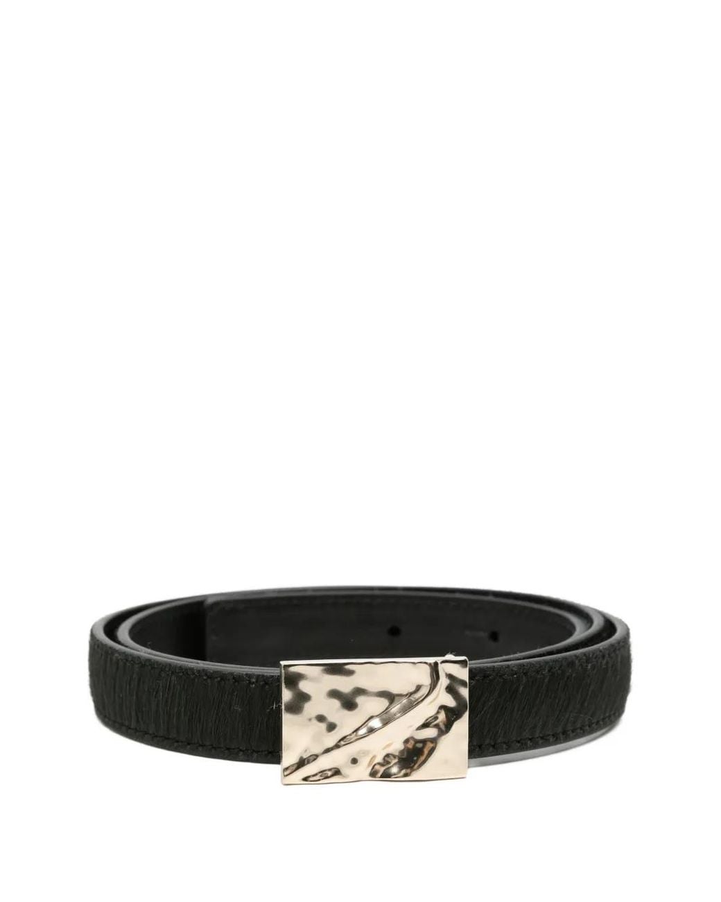 Loulou de Saison Black Ceinture À Effet Martelé