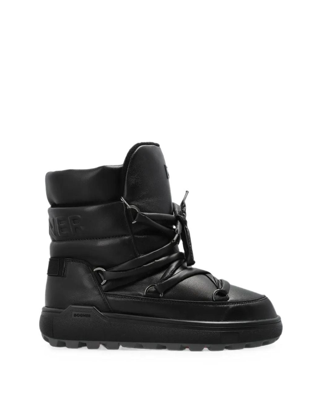 Bogner Black Chamonix Leather Snow Boots