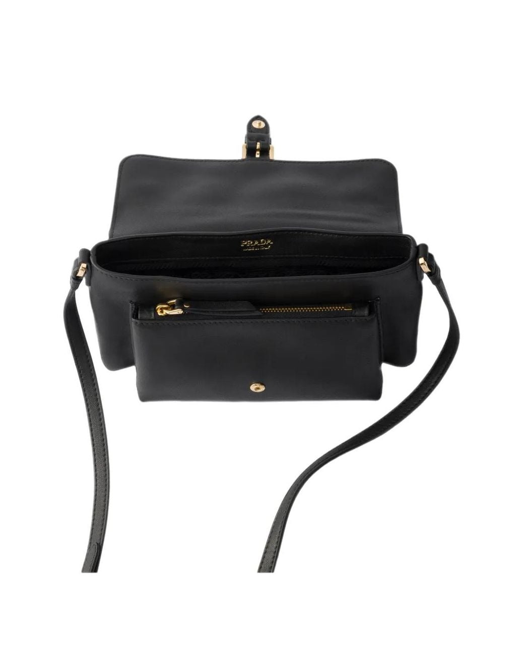 Prada Black Nappa Leather Smartphone Holder