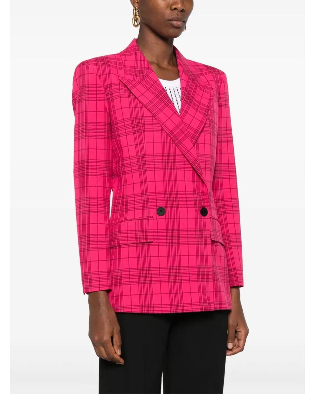 HUGO Pink Checked Jacket