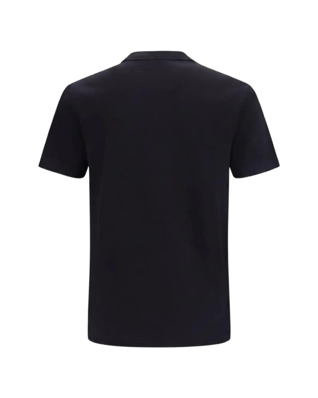 Camiseta Slim De Algodón Versace de hombre de color Black