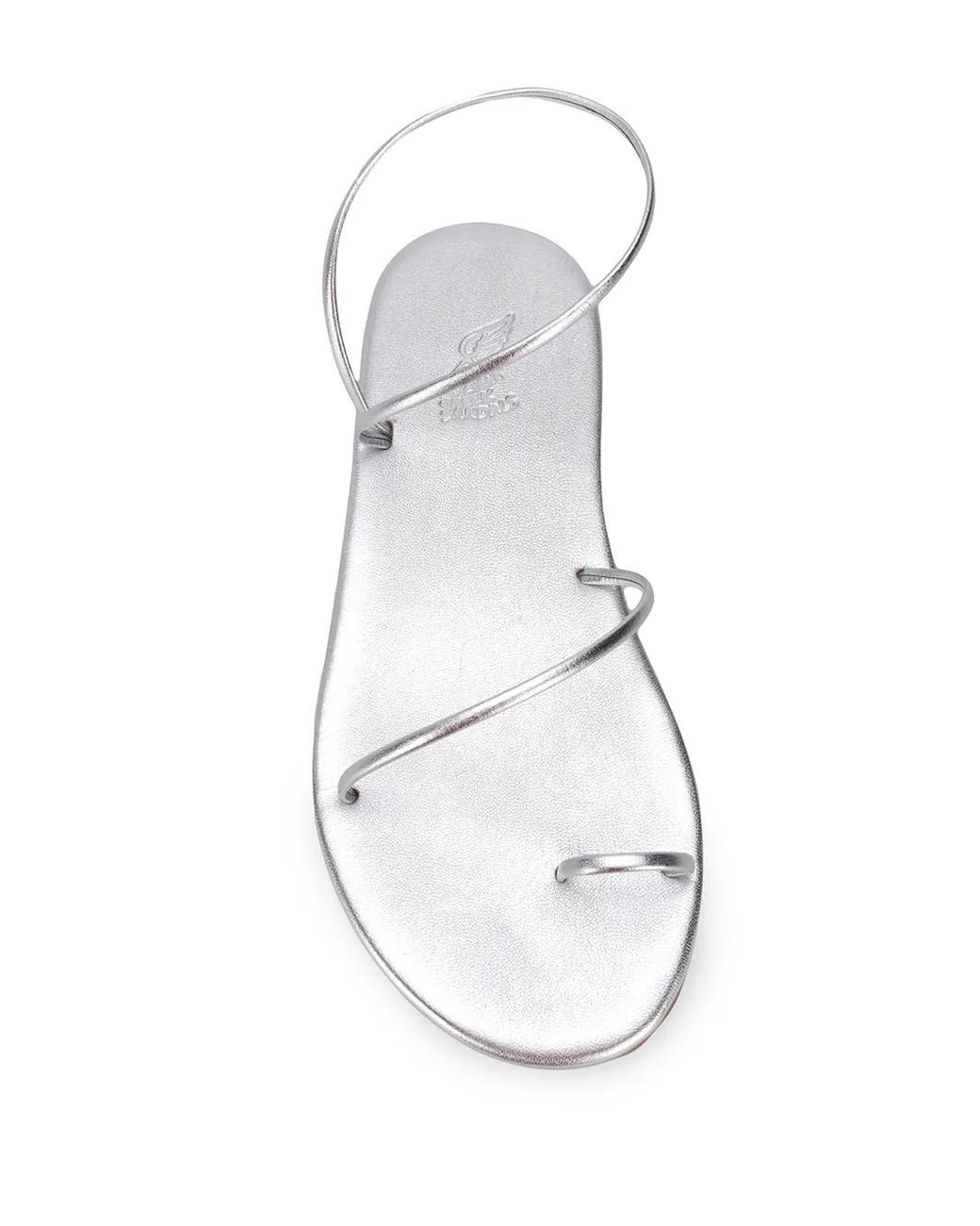 Ancient Greek Sandals White Kansiz Slingback Sandals