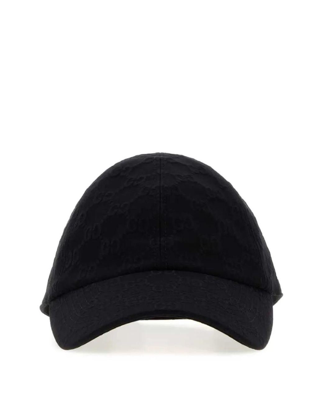Gucci Black Gg-Embossed Baseball Cap