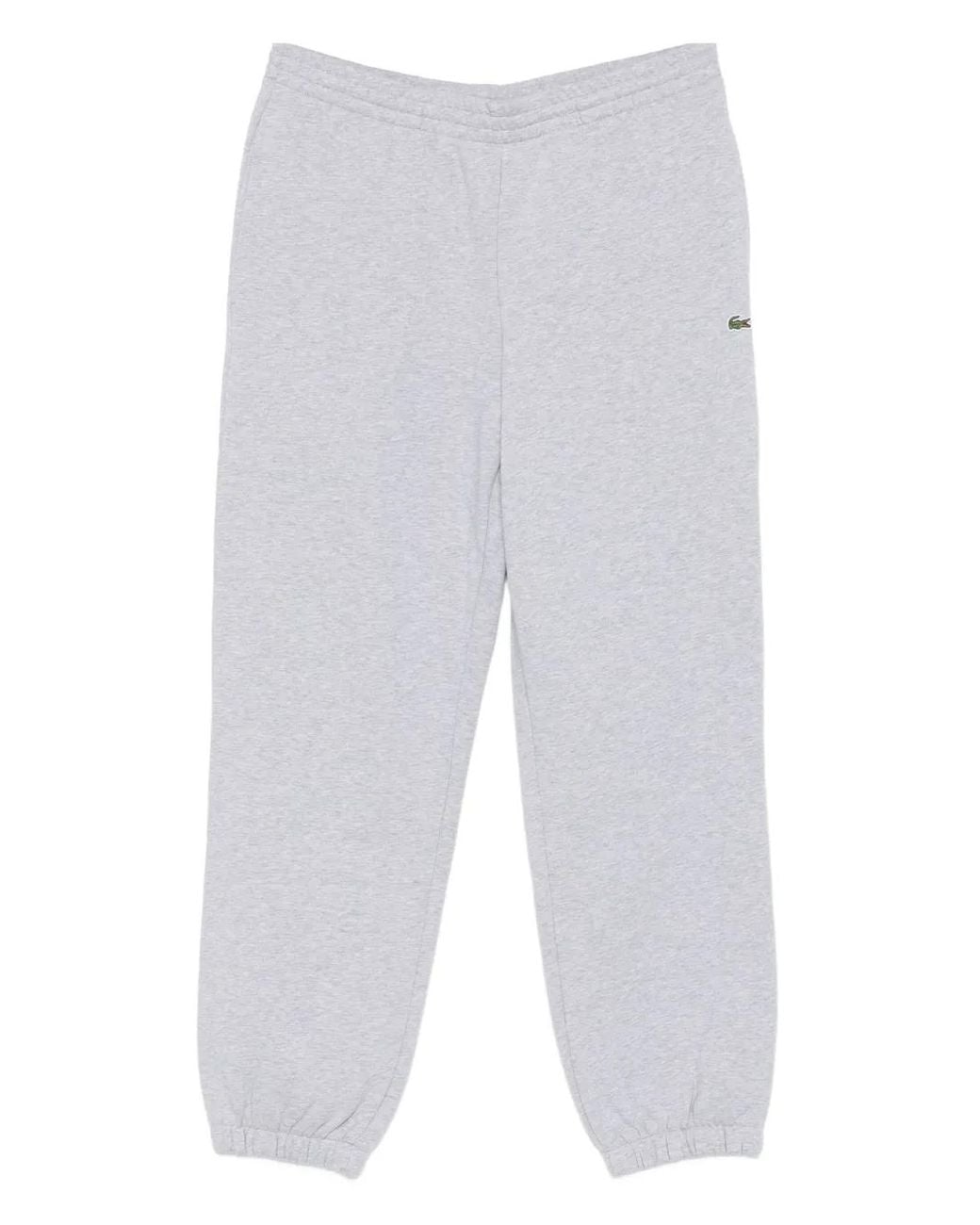 Lacoste White Cotton-Blend Pants for men