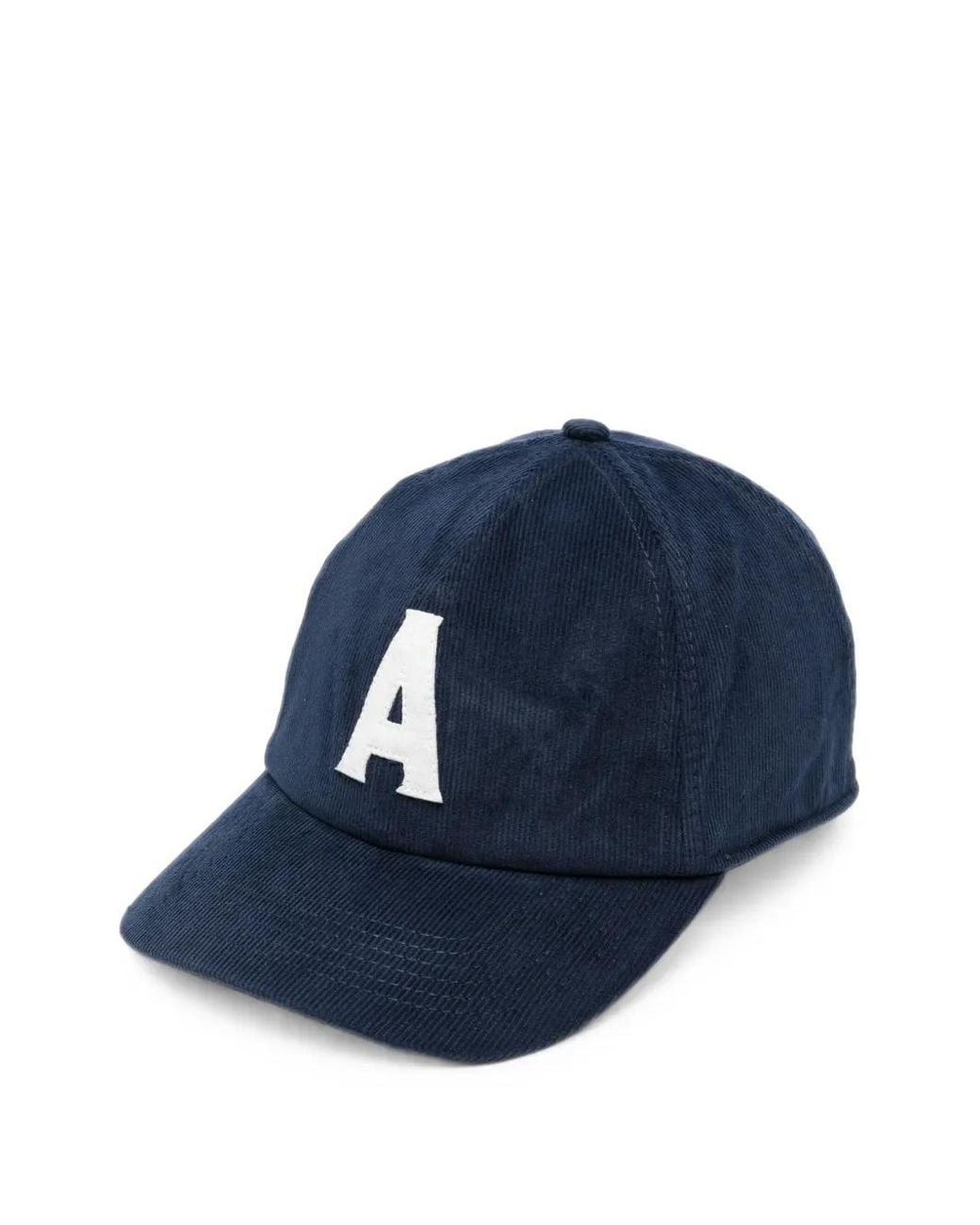 Autry Blue Corduroy Logo-Patch Baseball Cap