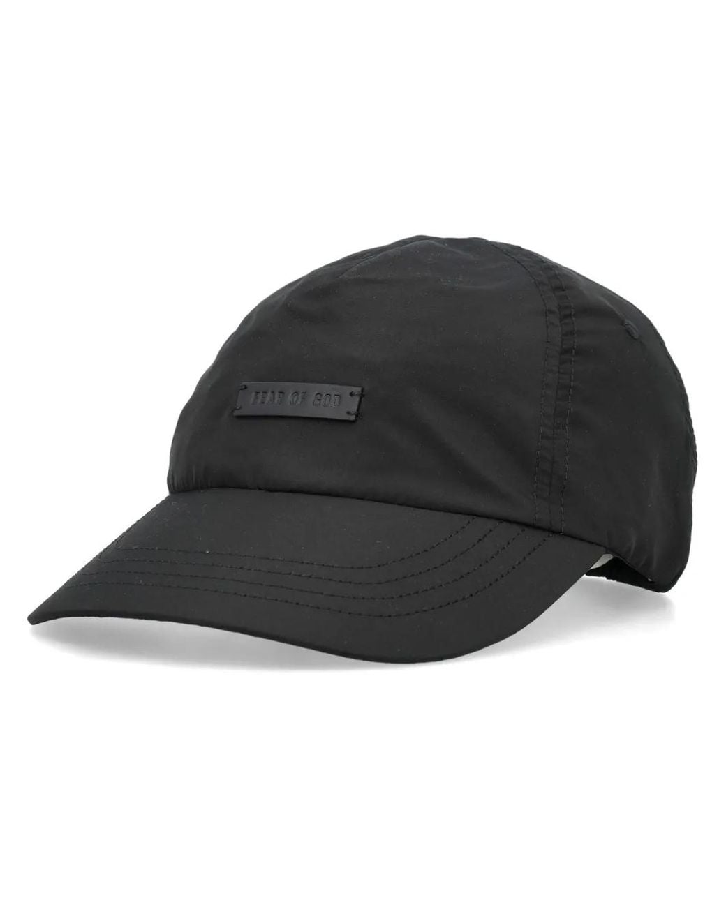 Fear Of God Black Logo-Appliqué Baseball Cap