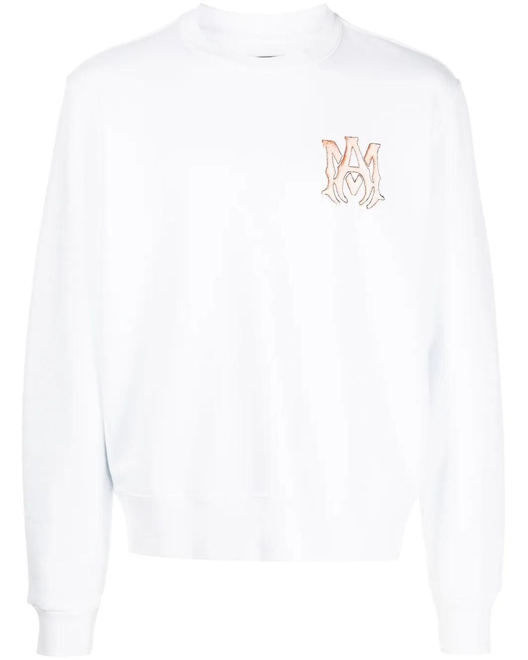 Amiri White Logo-Lettering Sweatshirt for men