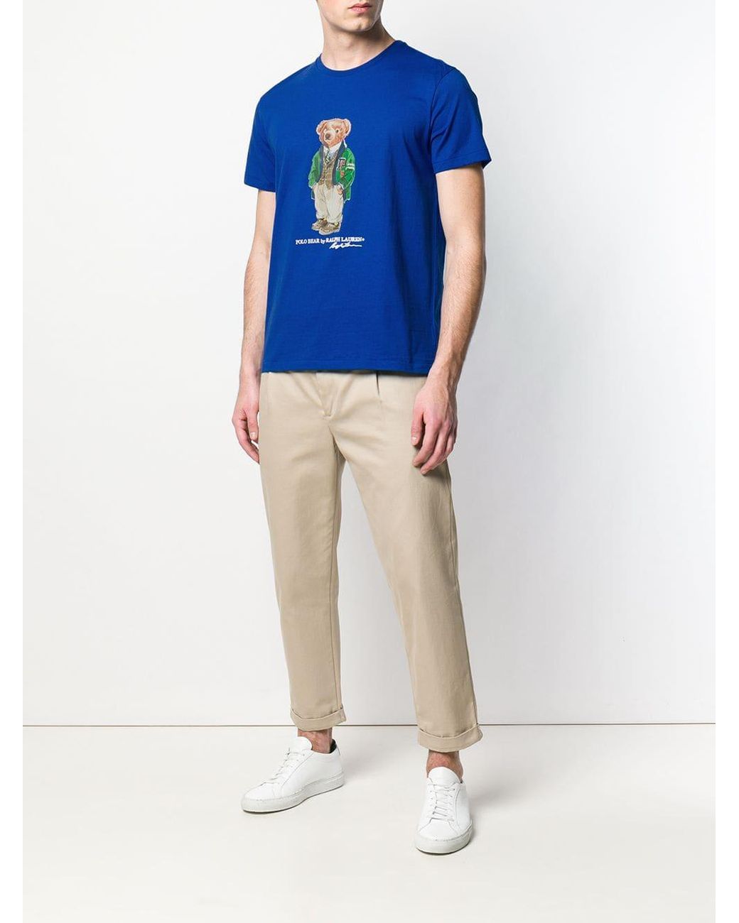 Polo Ralph Lauren Polo Beer T-shirt in het Blauw voor heren | Lyst NL