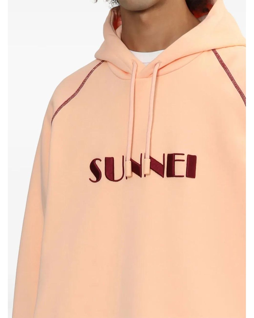 Sunnei Natural Printed Hoodie