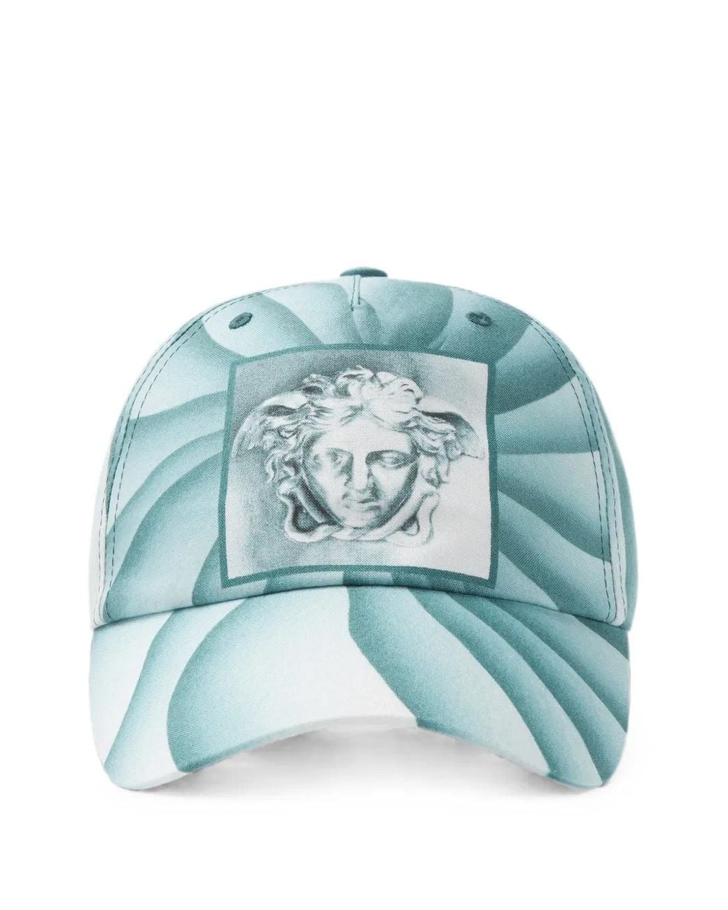 Versace Blue Baseballkappe Mit Medusa-Print