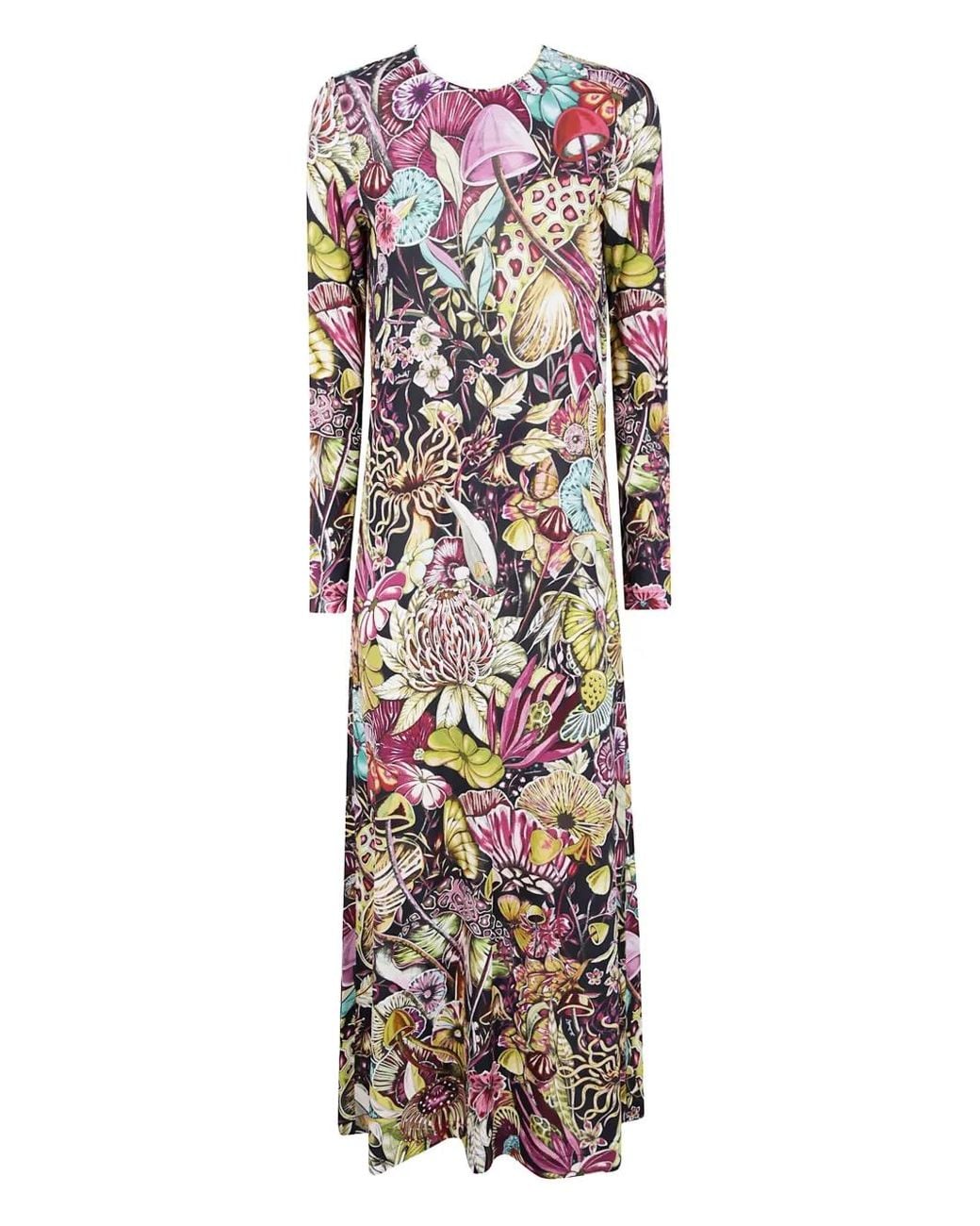 LaDoubleJ Multicolor Long Sleeve "Swing" Dress