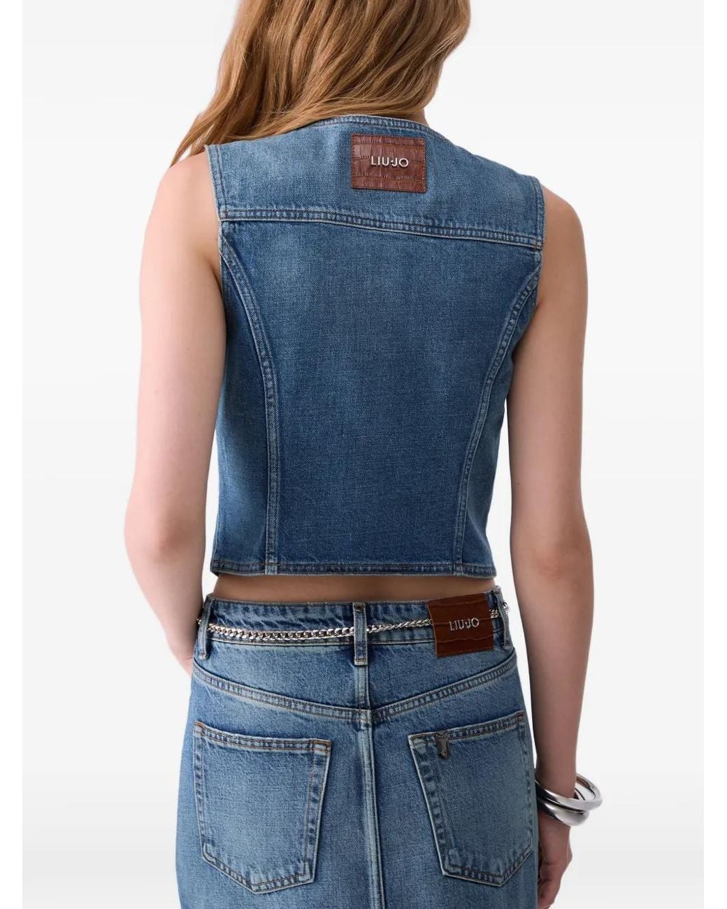 Liu Jo Blue Denim Vest
