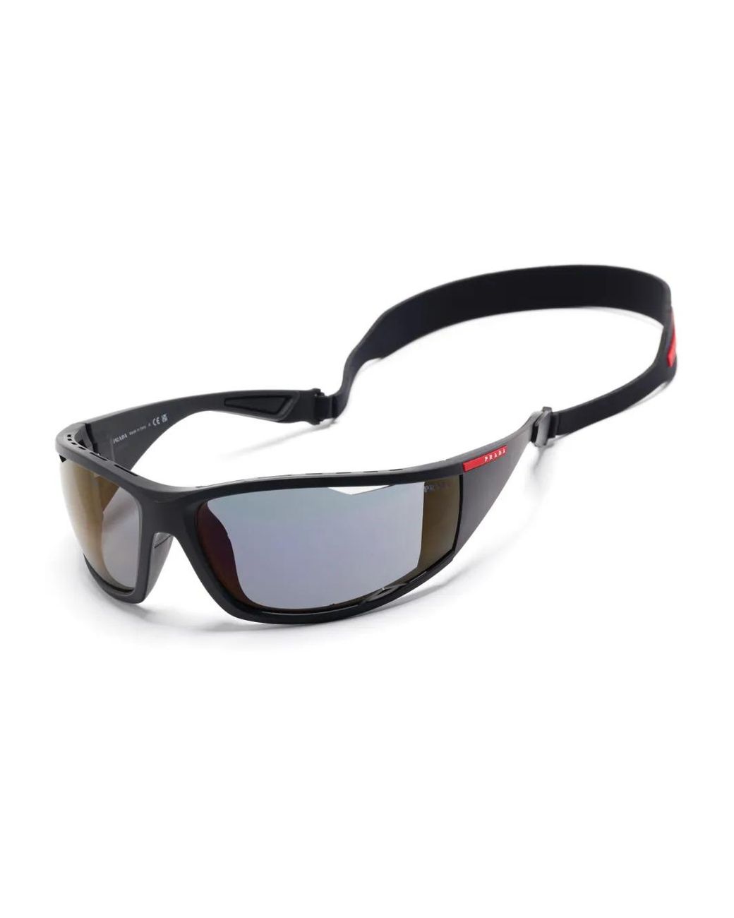 Prada Black Linea Rossa Sunglasses