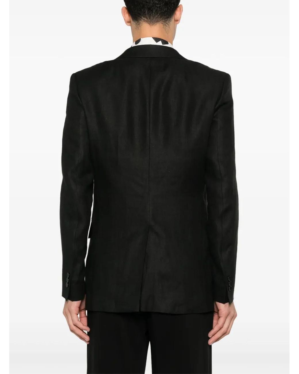 Fursac Linnen Blazer in het Black voor heren