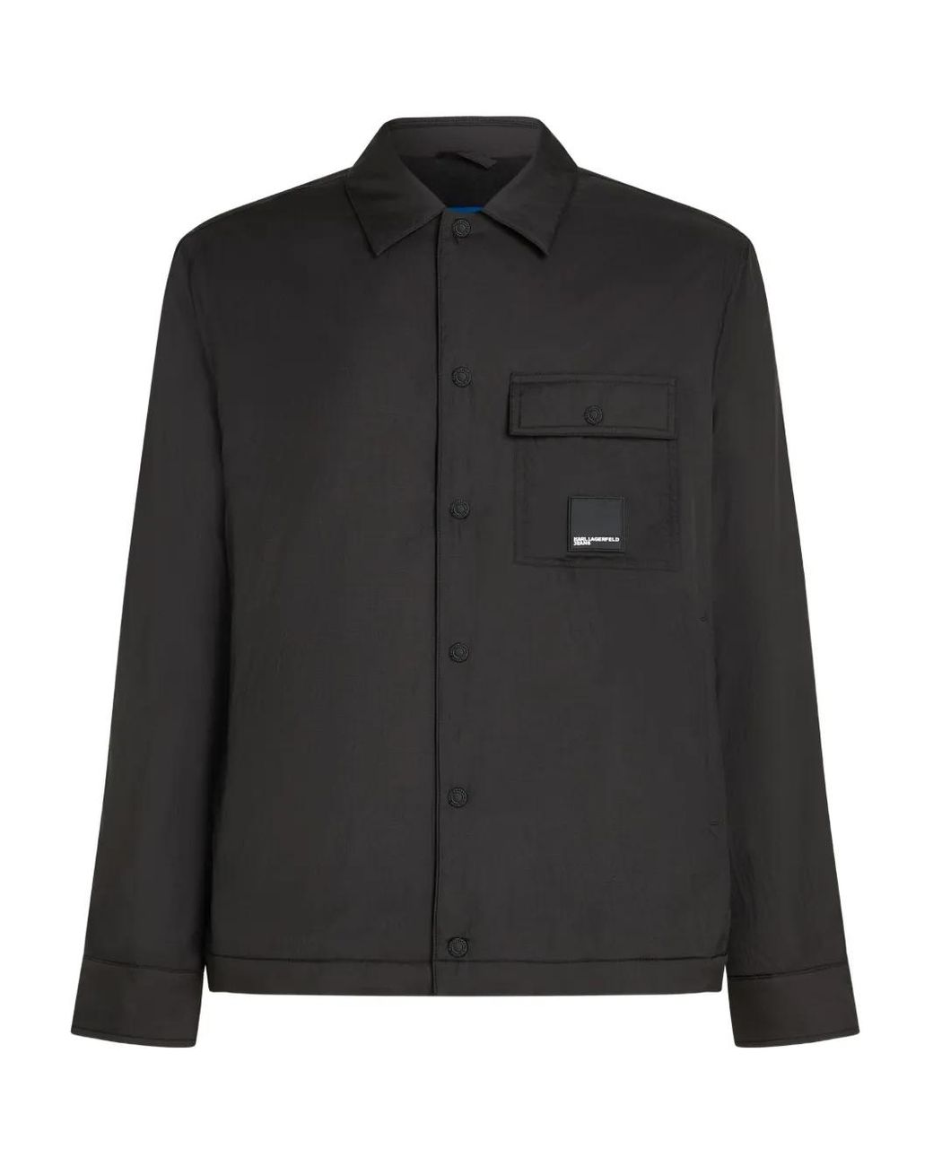 Karl Lagerfeld Black Button-Fastening Jacket for men