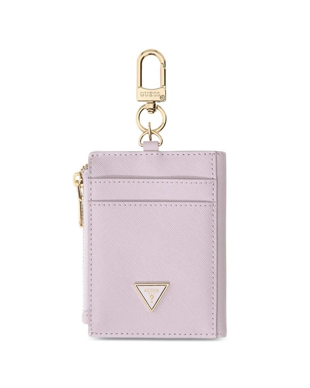Guess Pink Zip-Around Card Holder