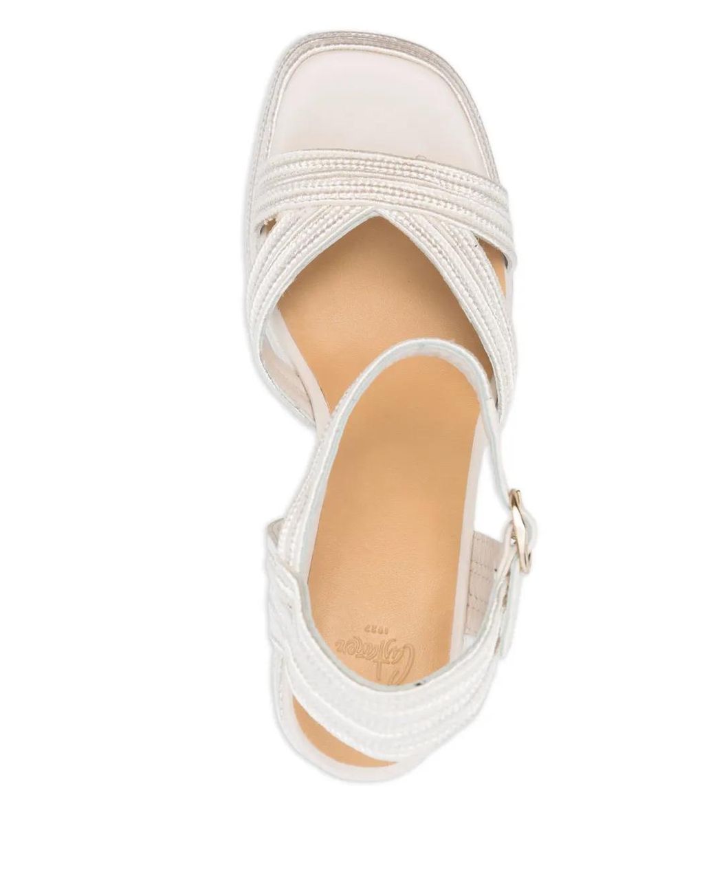 Castaner White 10Mm Vale Sandals