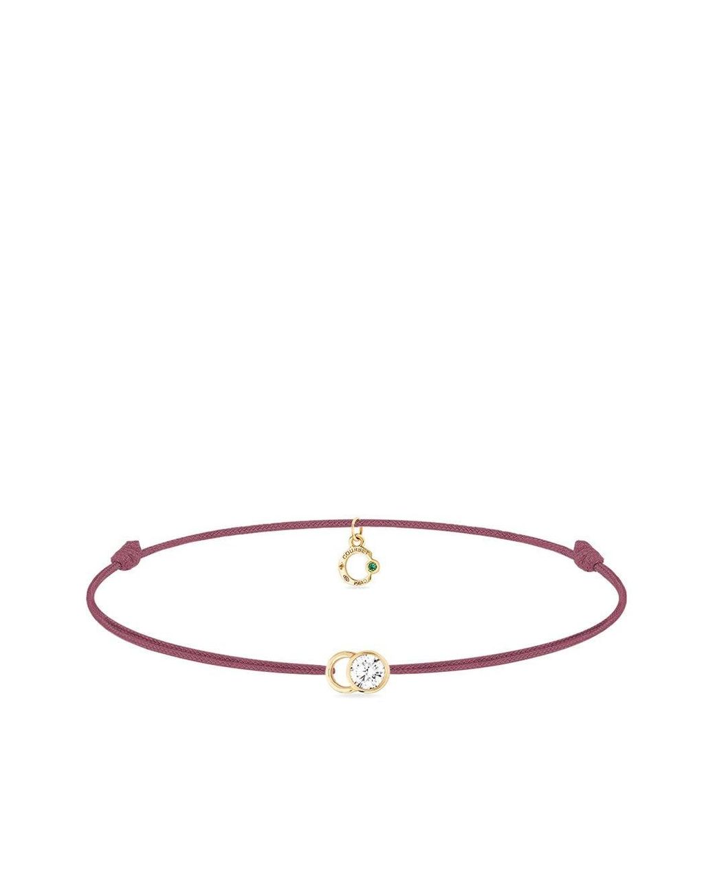 COURBET 18kt Recycled Yellow Gold Laboratory-grown Diamond Let's Commit  Cord Bracelet | Lyst