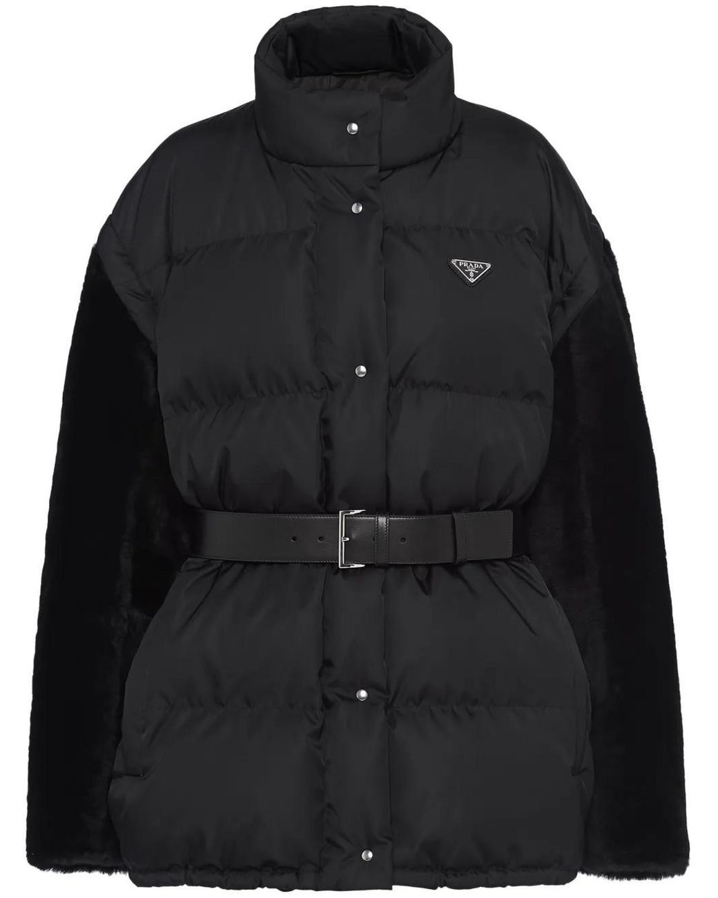 Prada Black Re-nylon Down Jacket