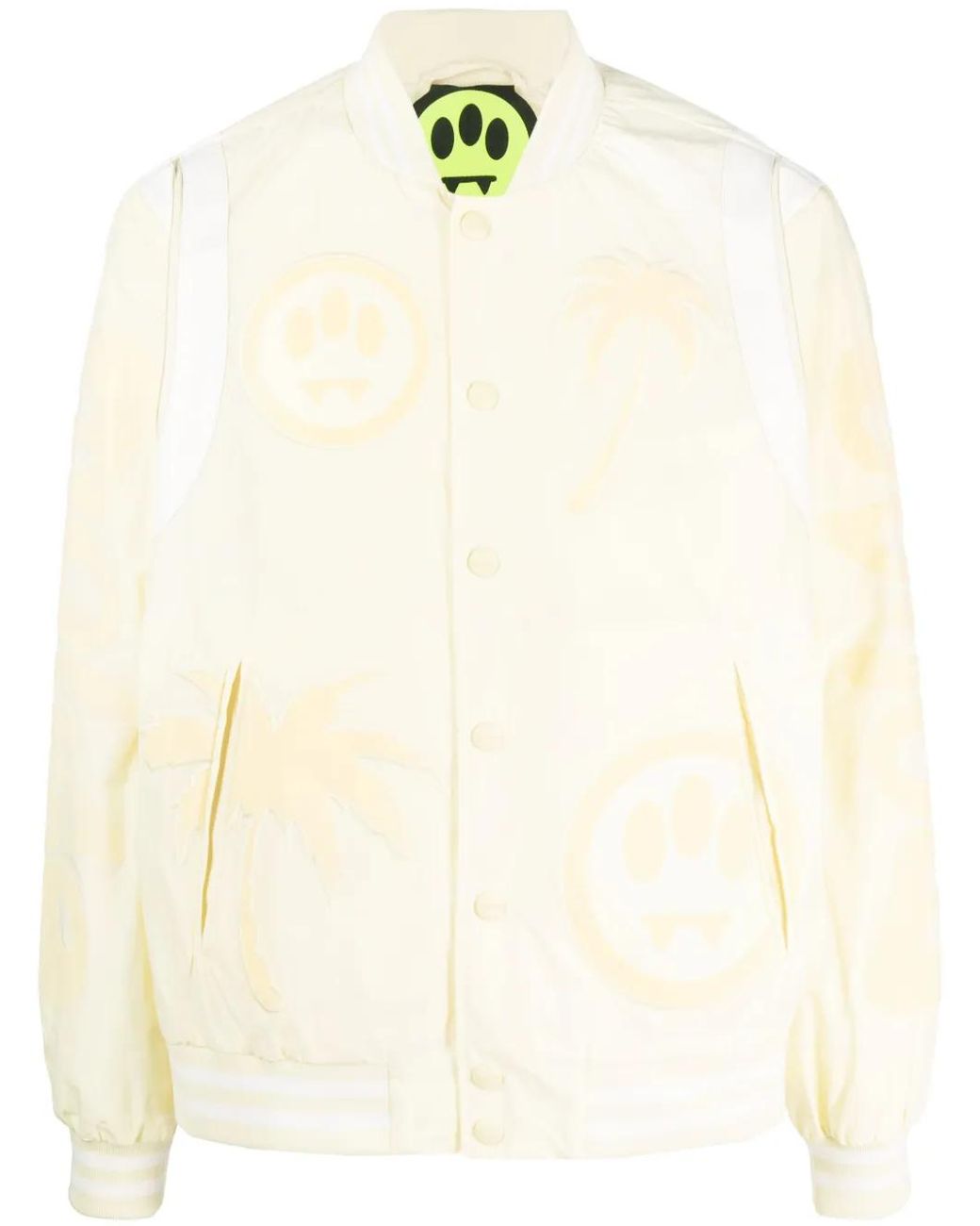Barrow Natural Tonal-Appliqué Varsity Jacket