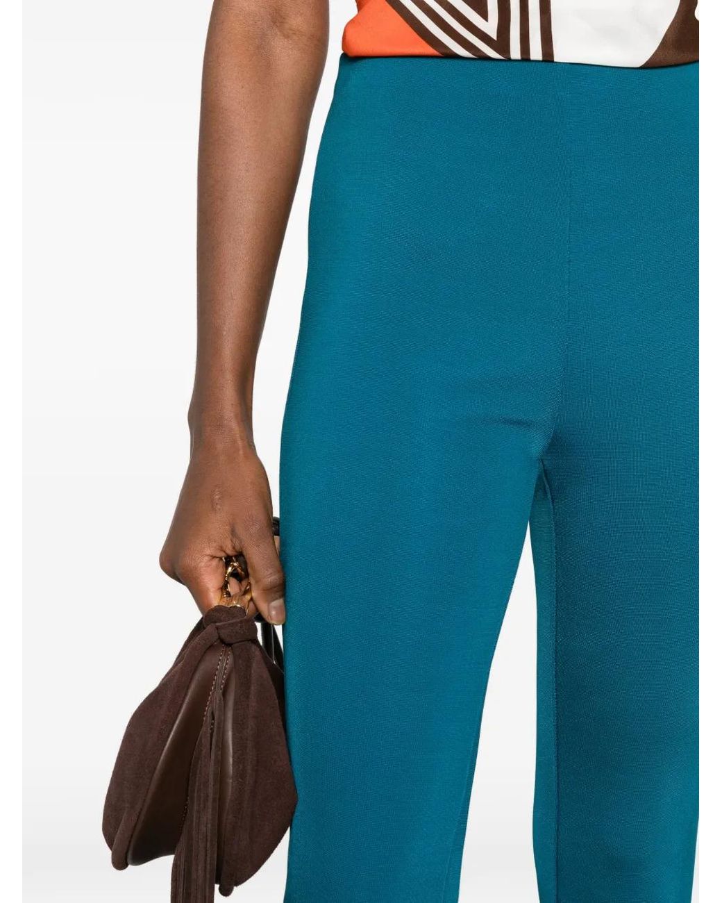 Missoni Blue Textured Tailored Trousers