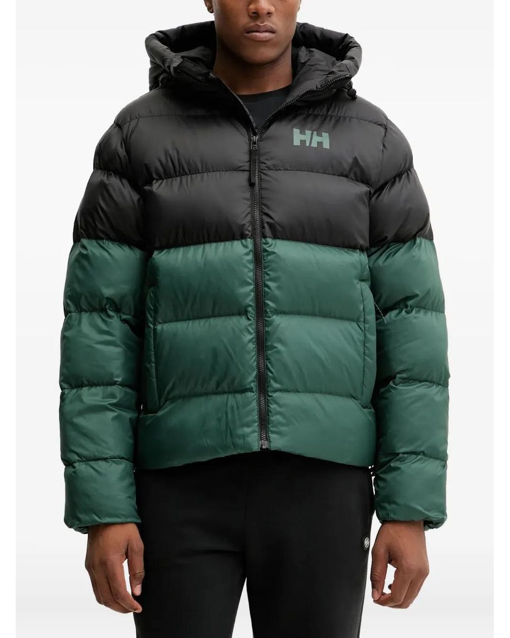 Helly Hansen Green Active Logo-Detail Padded Jacket for men