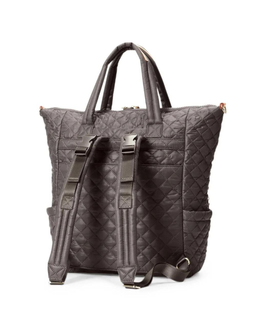MZ Wallace Gray Metro Utility Quilted Backpack
