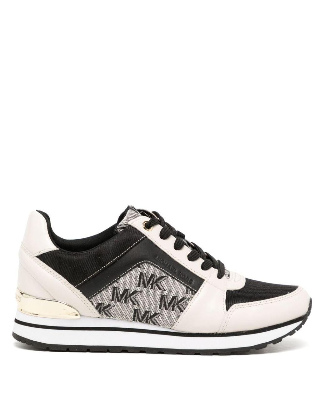 Michael Kors Billie Monogram-print Sneakers in White | Lyst