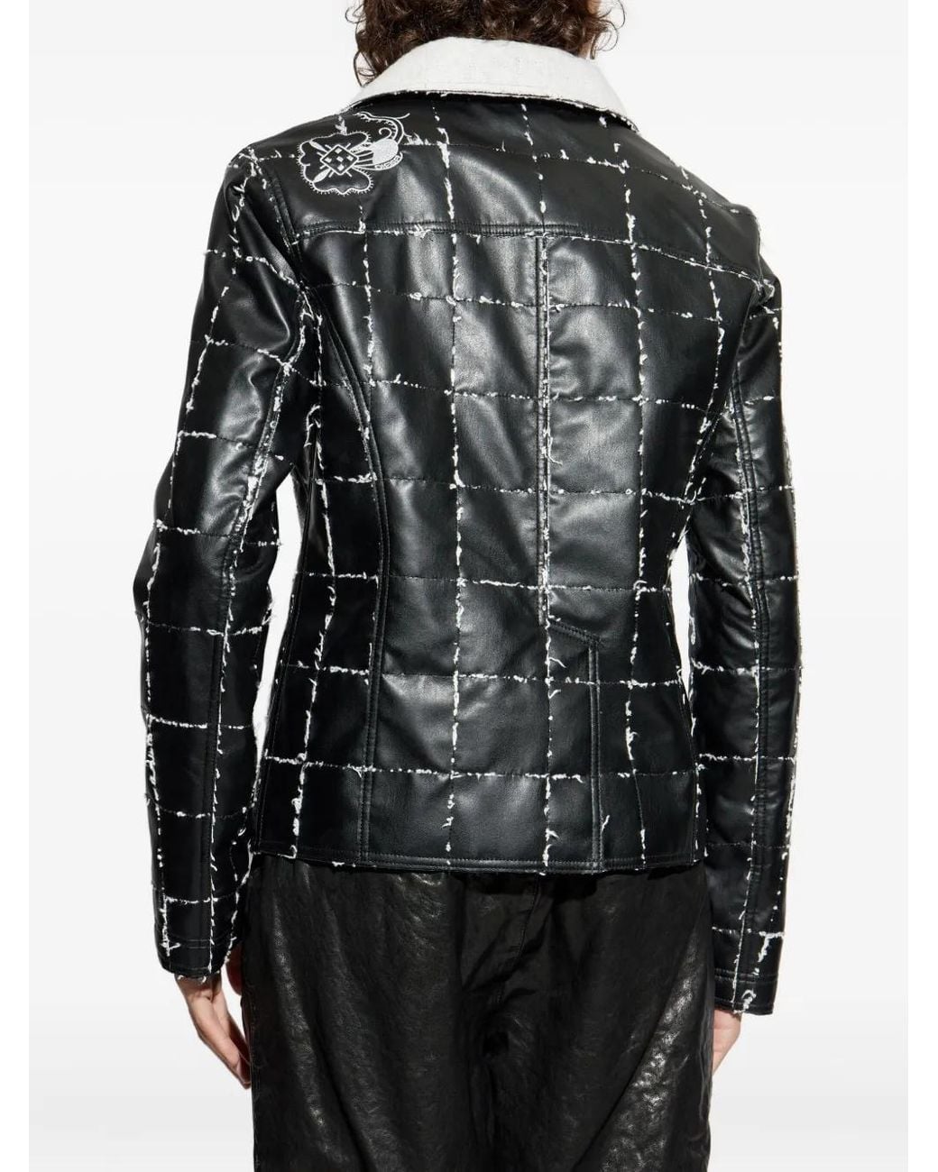 DIESEL Black Faux Fur & Shearling Jackets for men