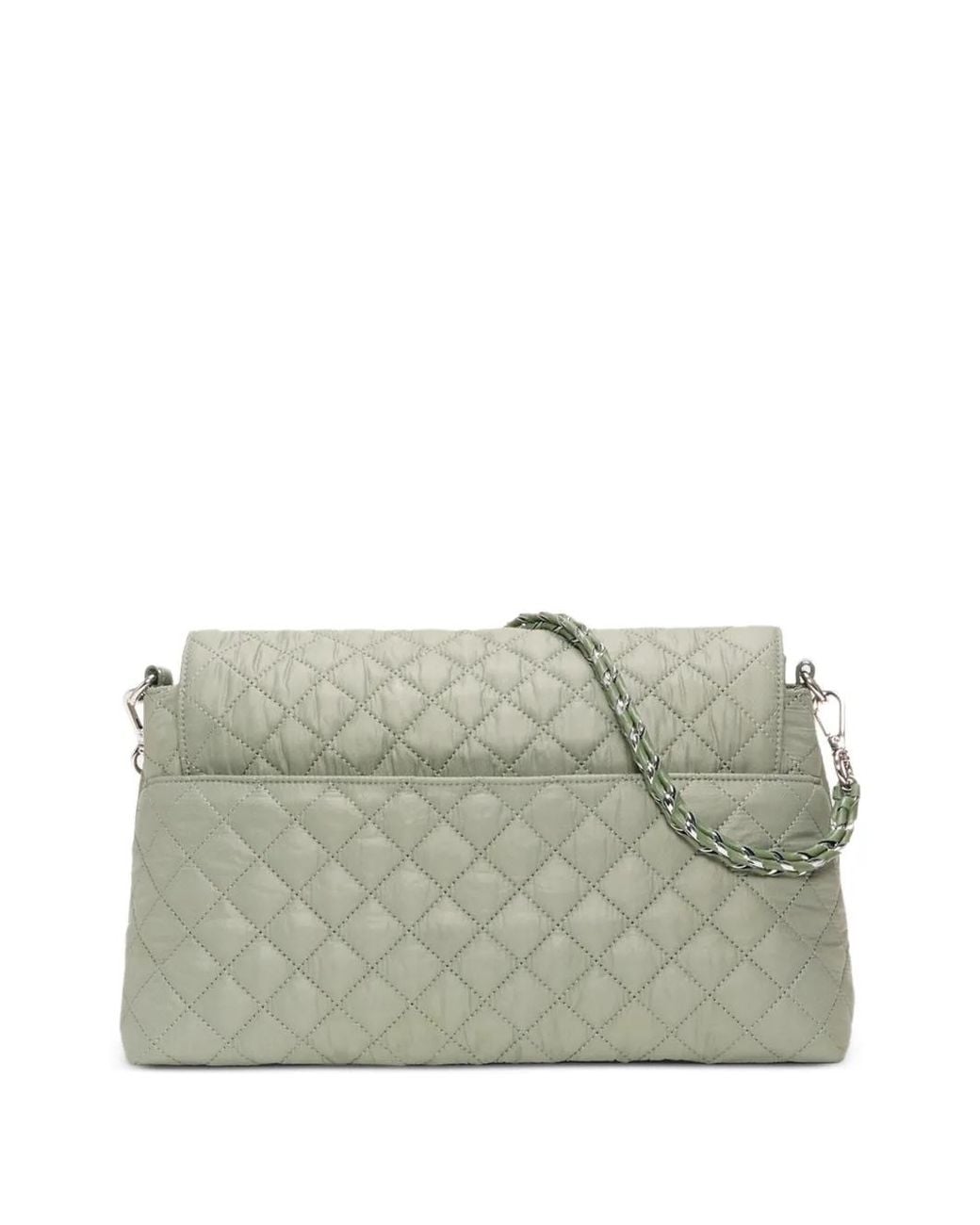 MZ Wallace Gray Crosby Lock Quilted Shoulder Bag