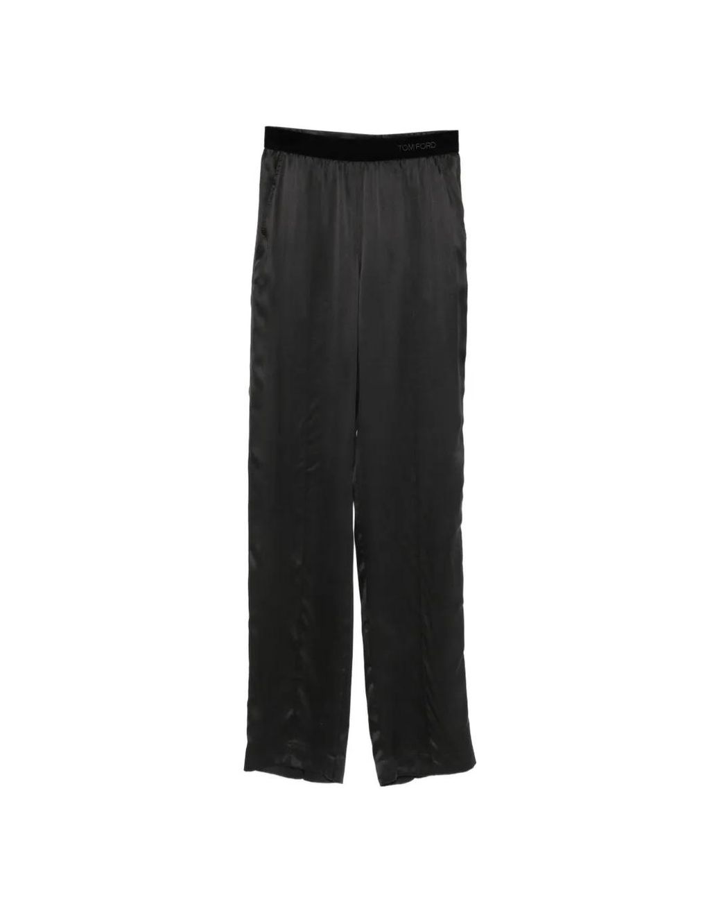 Tom Ford Black Logo-Stripe Trousers