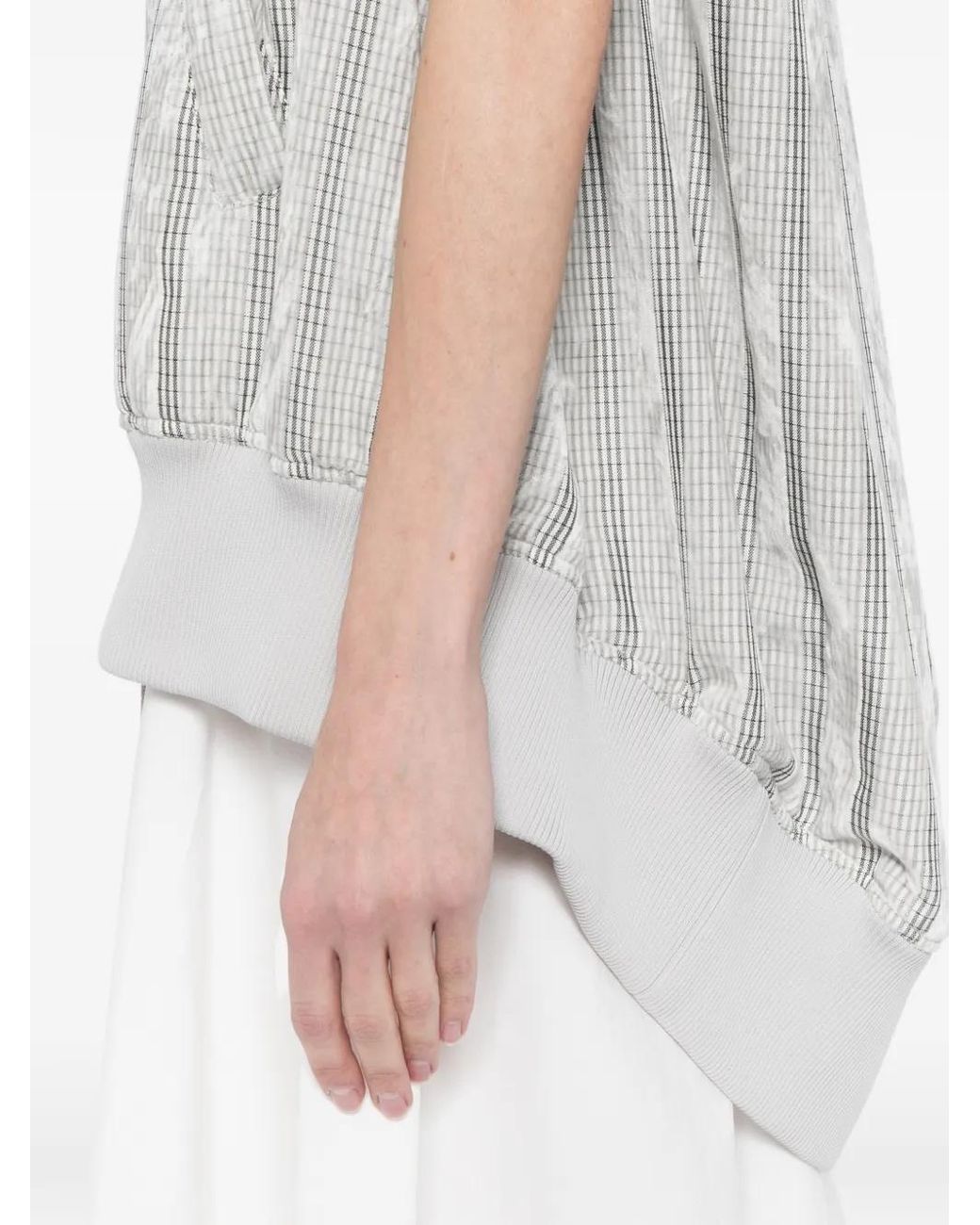 Yohji Yamamoto White Checked Vest