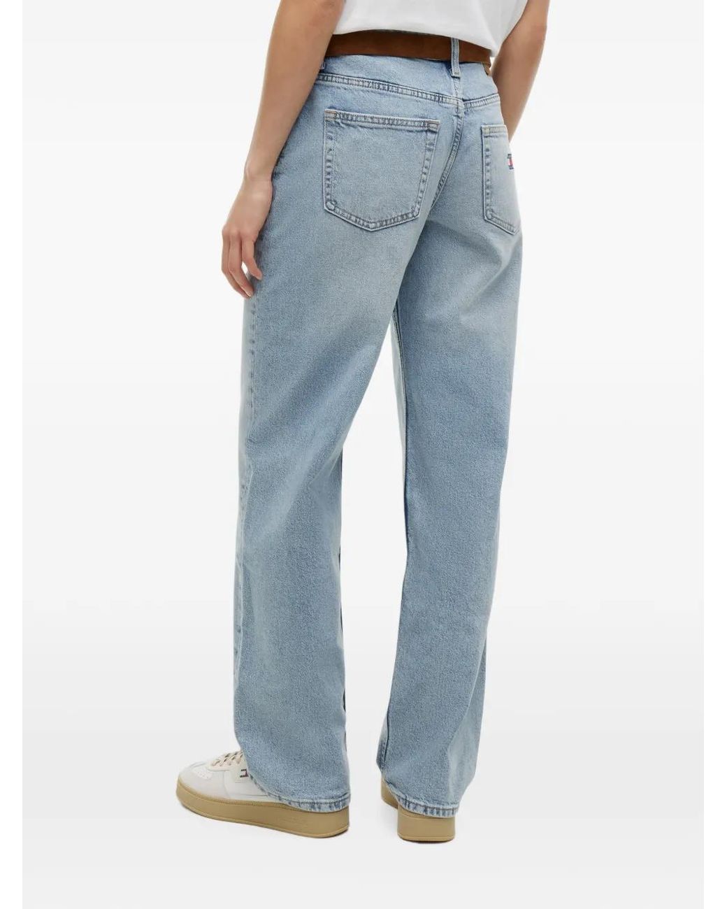 Tommy Hilfiger Blue Sophie Logo-Patch Jeans