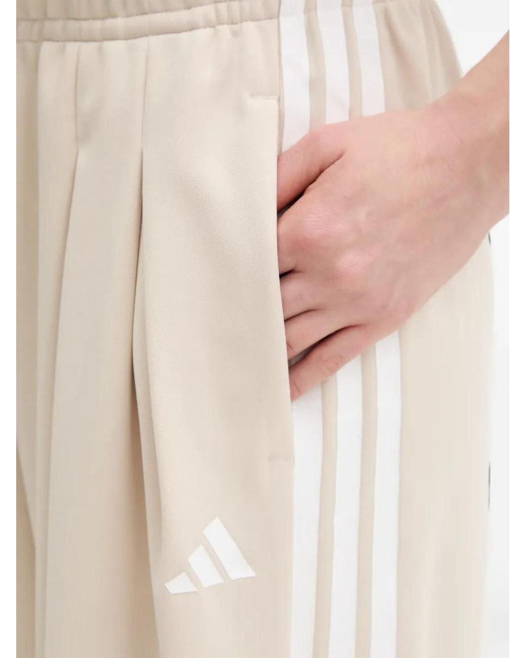Adidas Natural Stripe Pleated Trousers