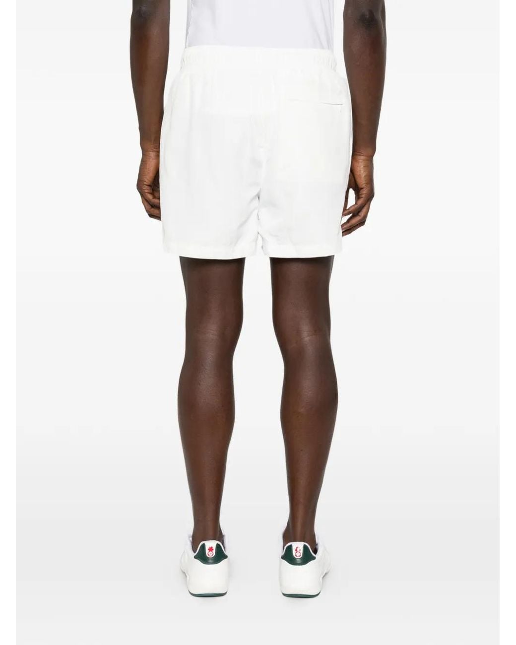 Casablanca White Logo-Print Shorts for men