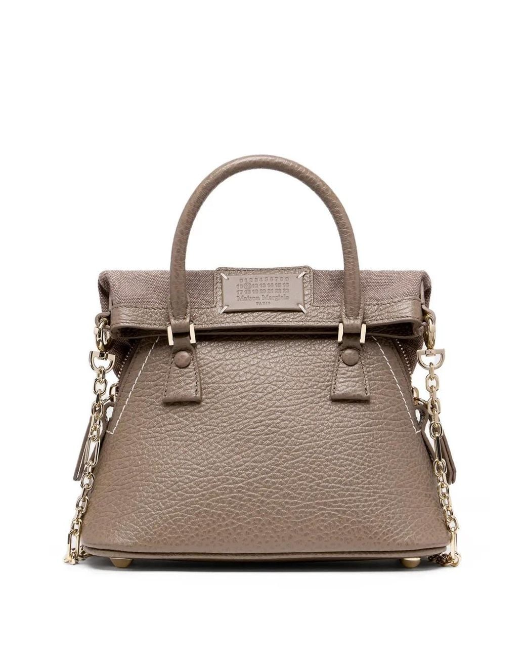 Maison Margiela Metallic 5Ac Classique Leather Tote Bag