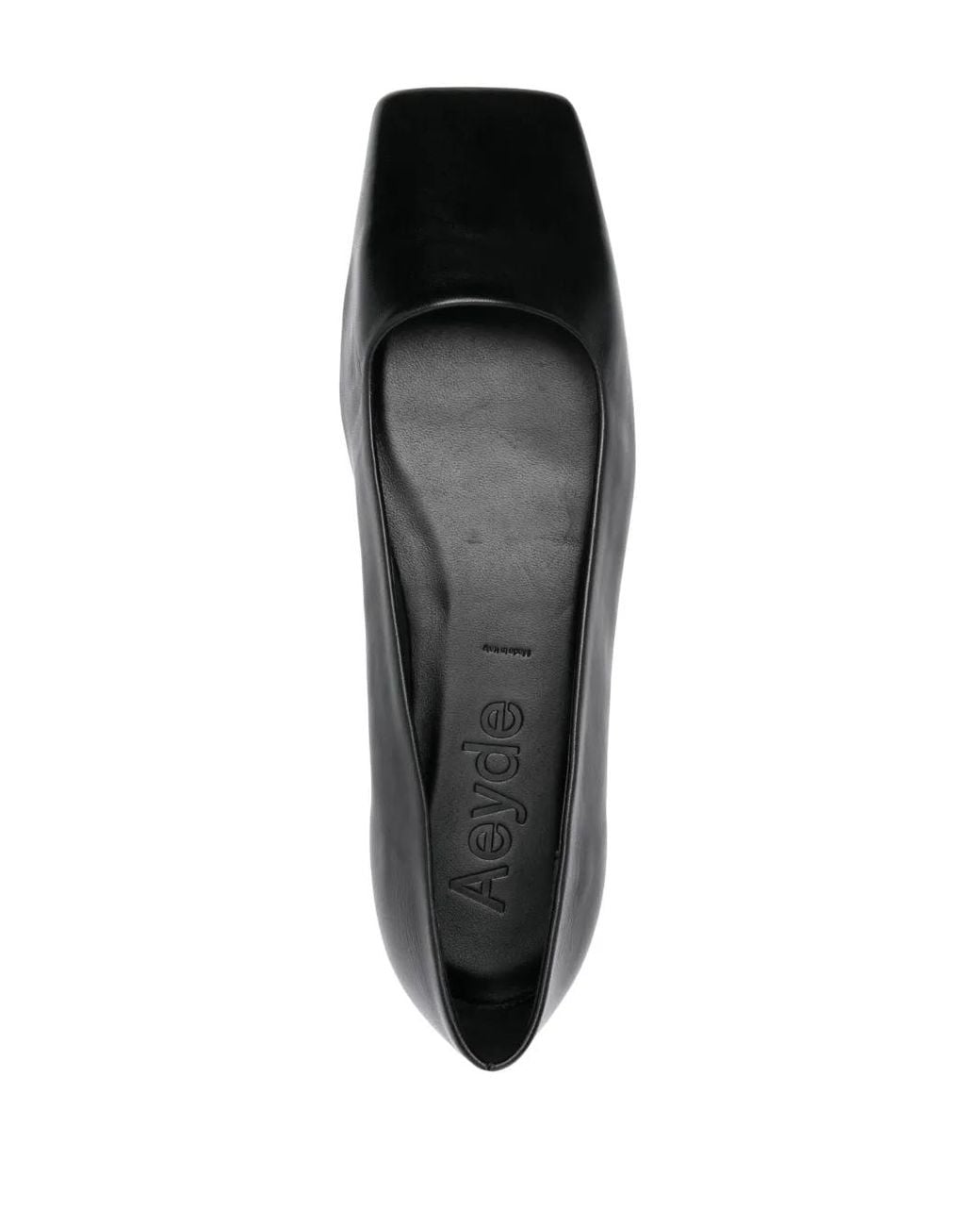 Aeyde Black Matti Ballerinas Mit Eckiger Kappe