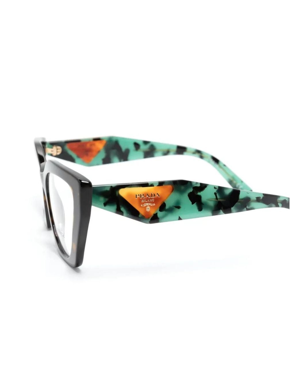 Prada Brown Pr 09Yv Square-Frame Glasses