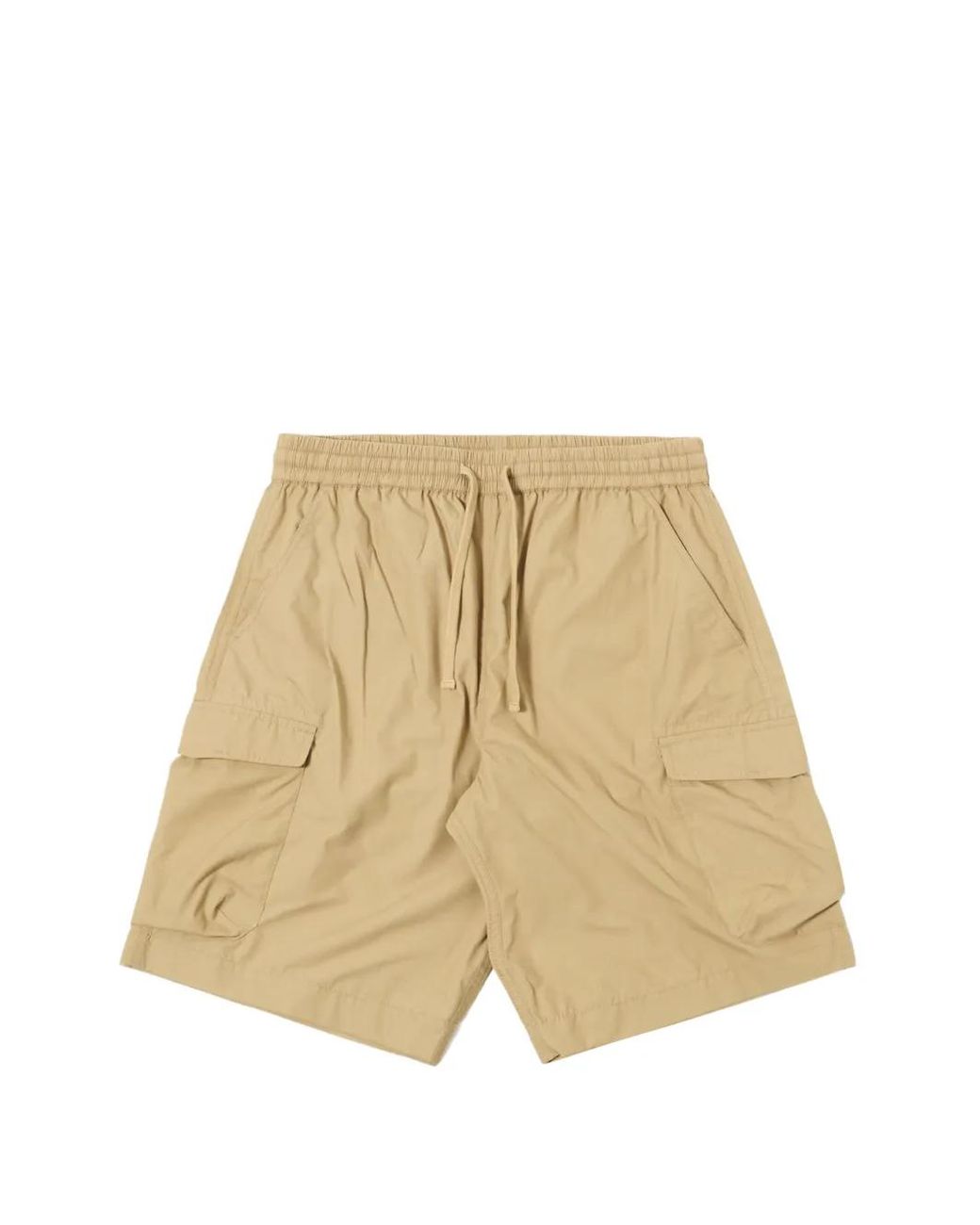 Universal Works Natural Drawstring Cargo Shorts for men