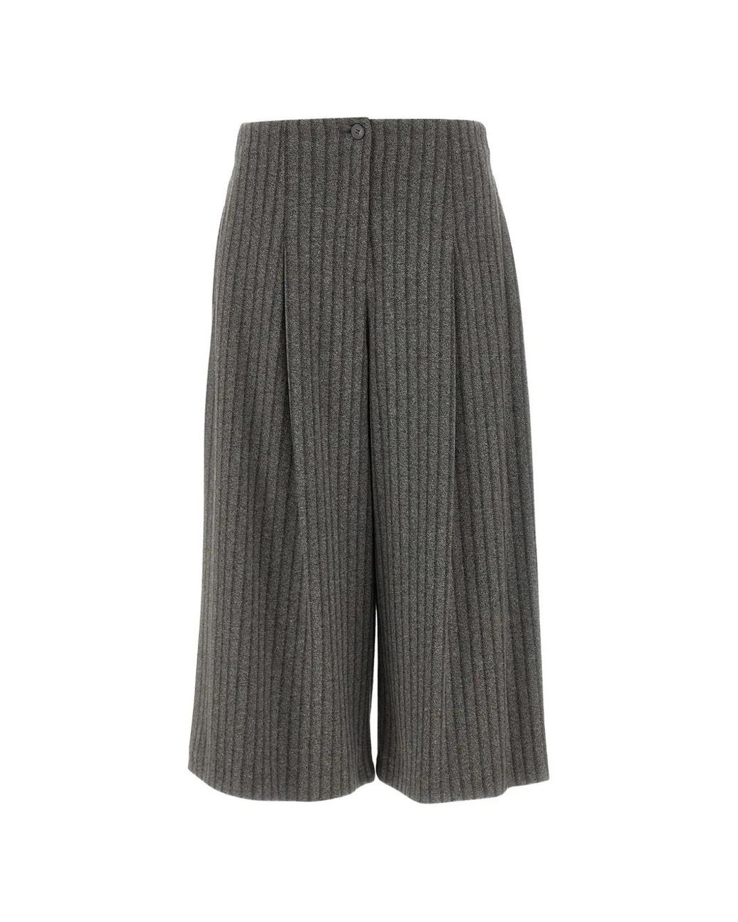 Elena Miro Gray Knee-Length Shorts