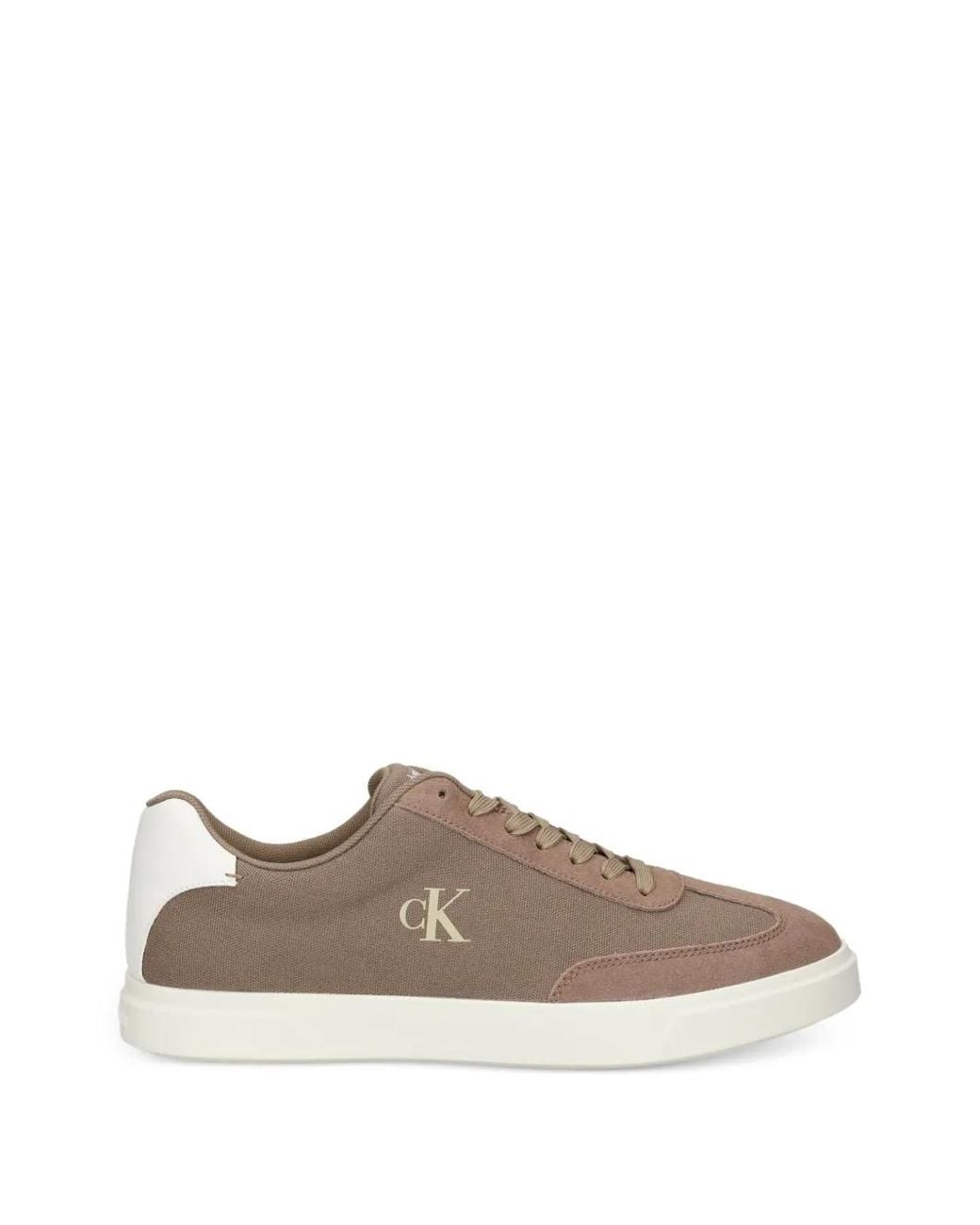 Calvin Klein Brown Brooke Logo-Detail Panelled Sneakers for men