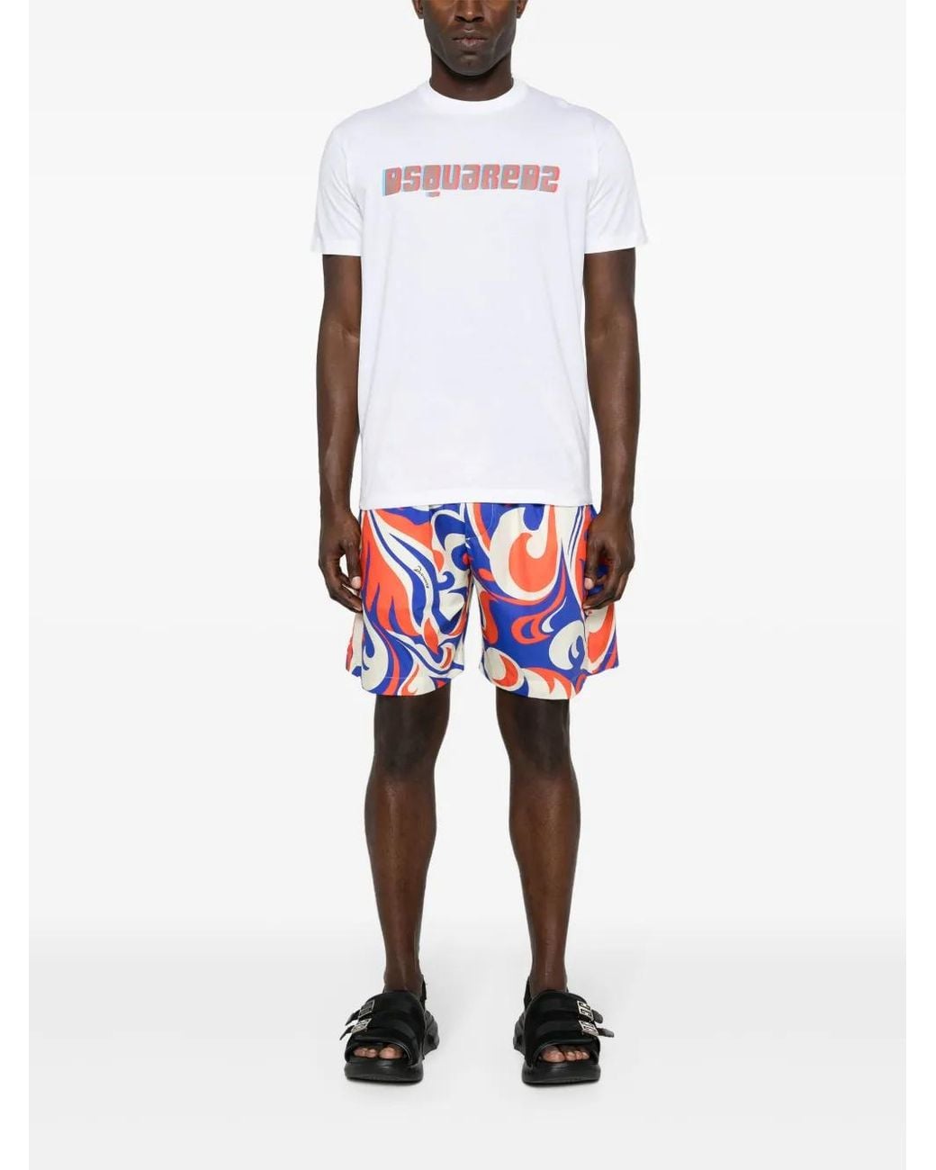 DSquared² White Bermuda Shorts for men