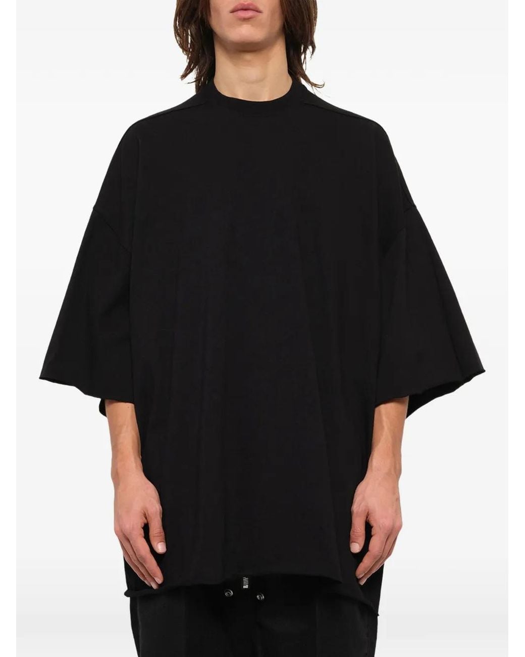 Rick Owens Black Tommy Oversized T-Shirt for men