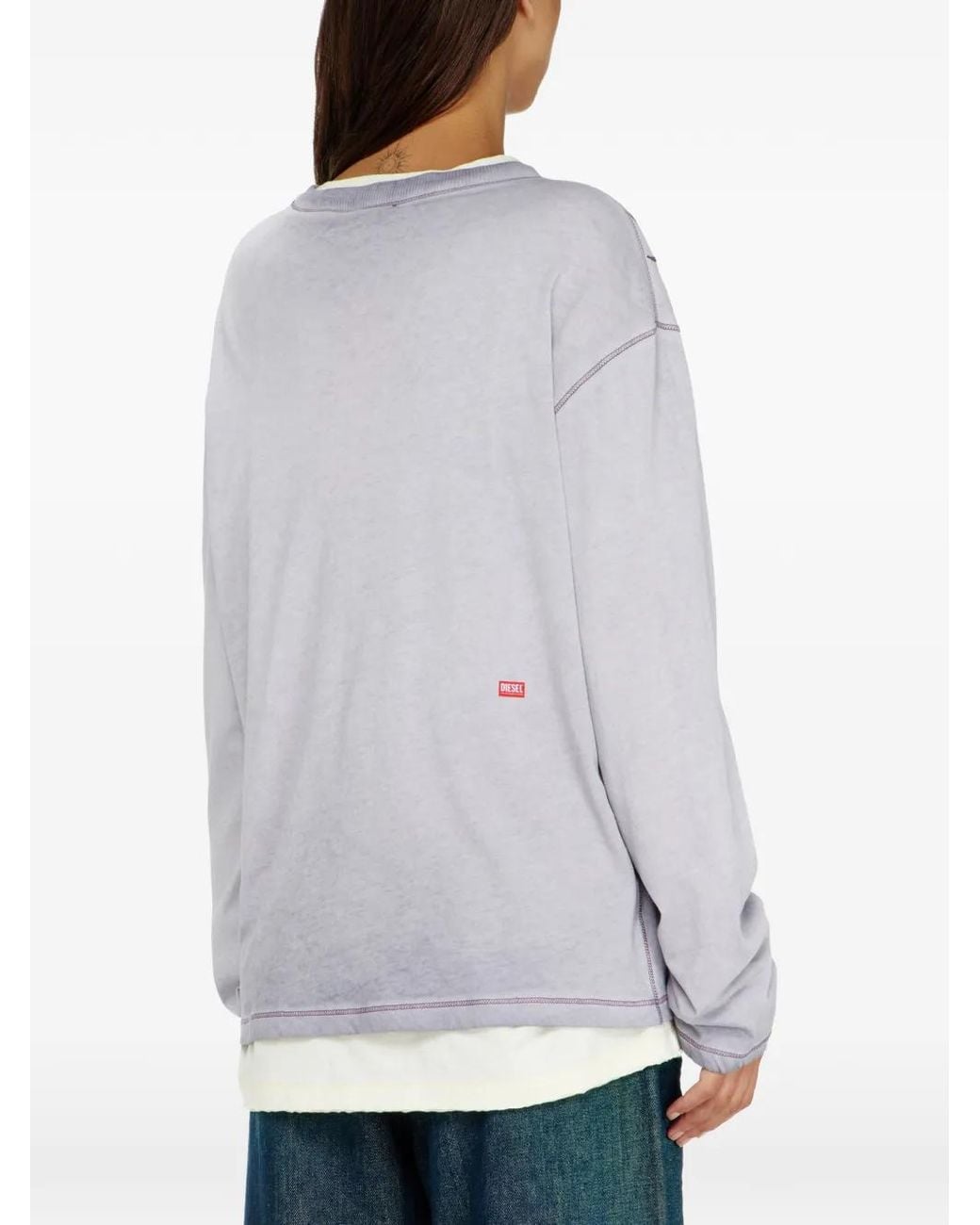 DIESEL Purple Long-Sleeve T-Shirt