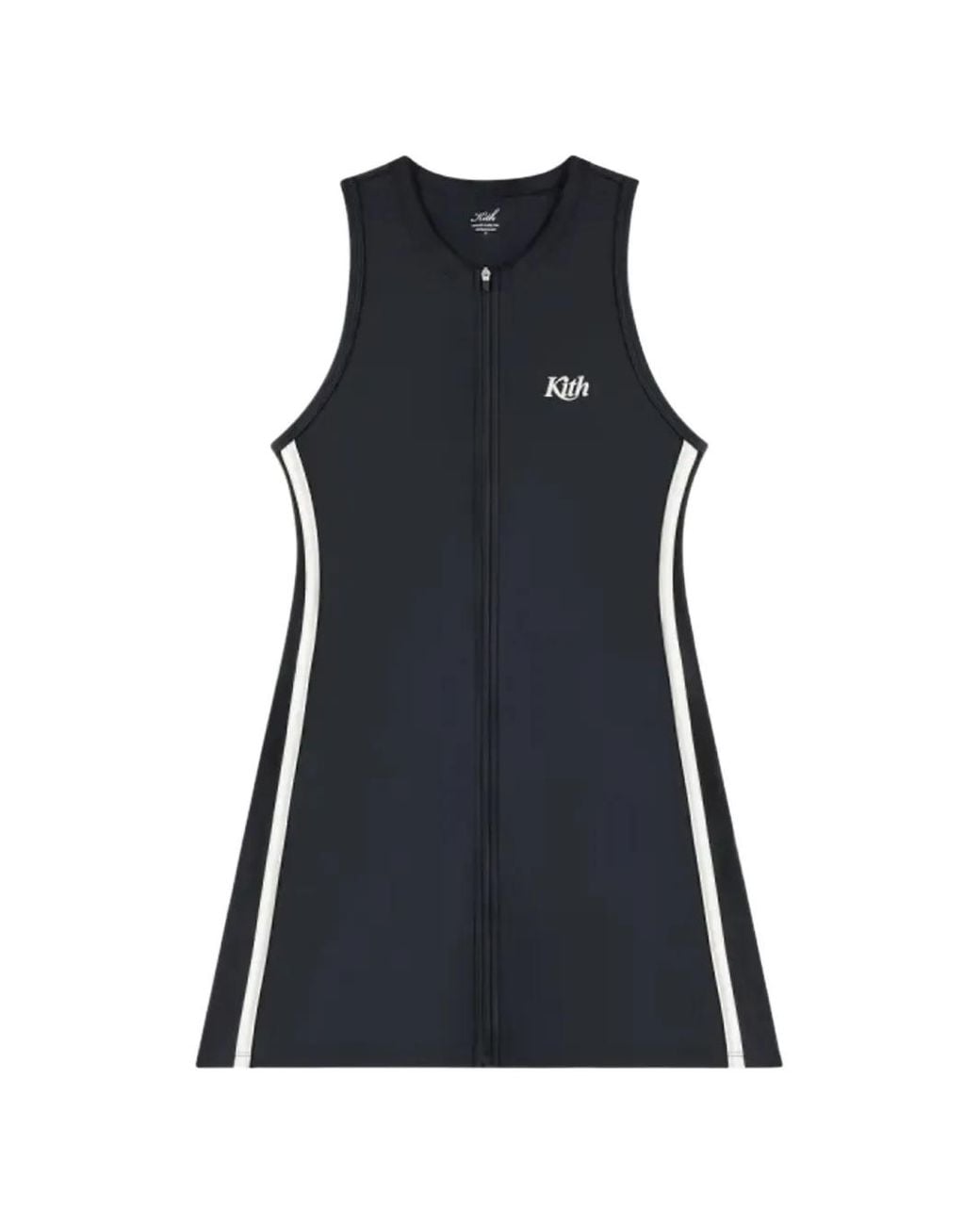 Kith Blue Cora Active Stripe-Detail Mini Dress