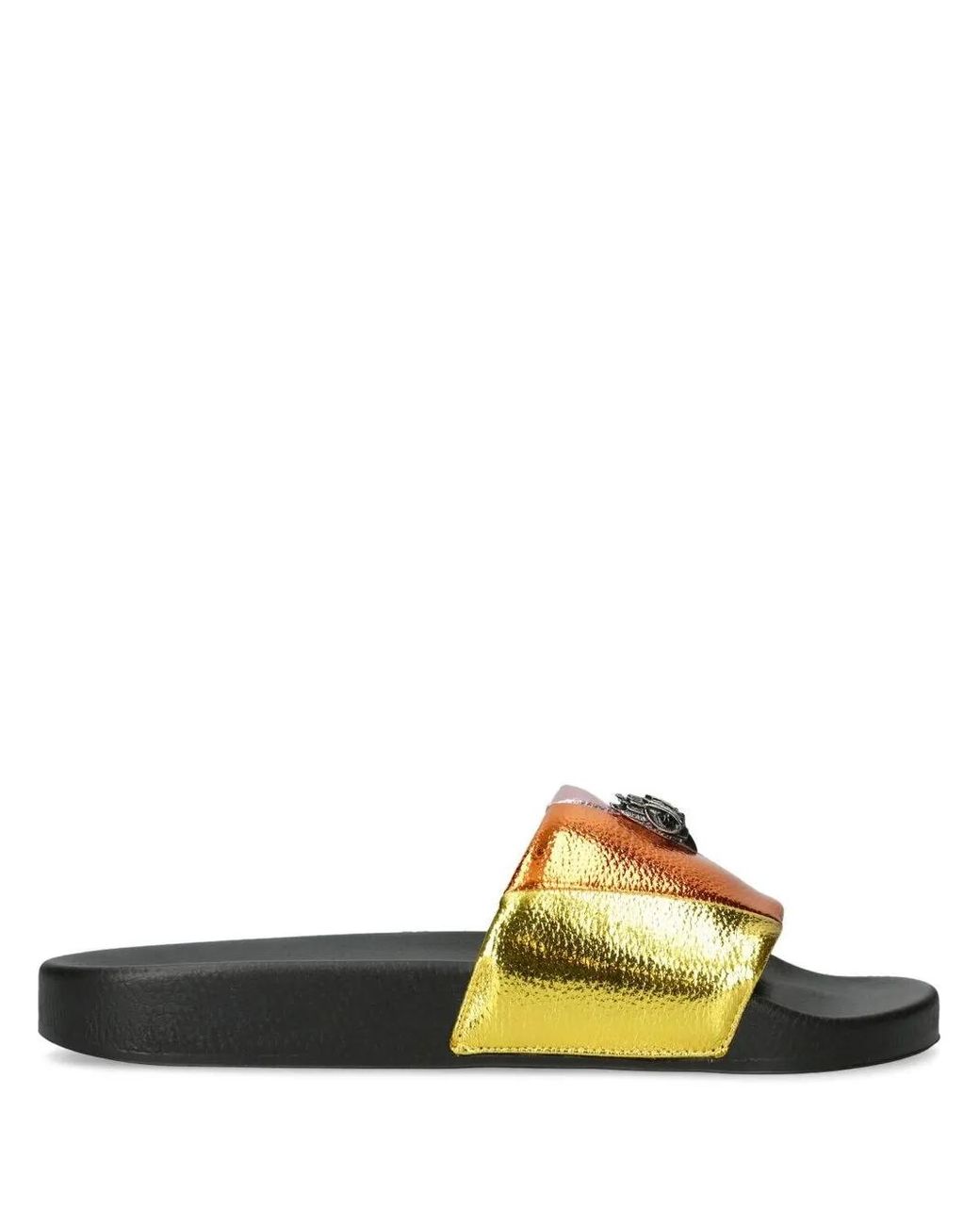 Kurt Geiger Yellow Meena Eagle Slides